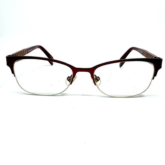 Kate Spade Valary Women Eyeglasses Frames Red Gold USED H9761 - Picture 1 of 8
